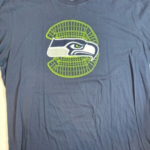 Size XL New Era Blue Seahawks Short Sleeve Tee stadium logo